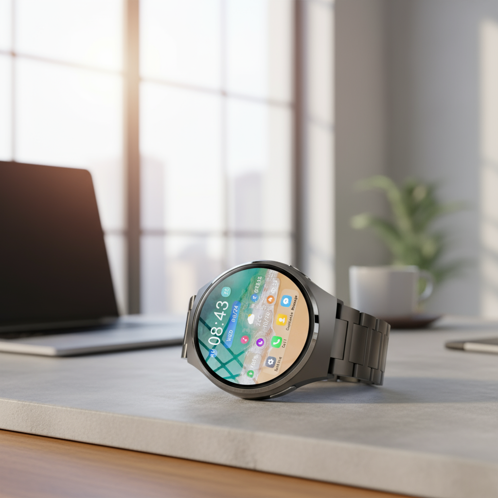 นาฬิกาอัจฉริยะ LAXASFIT ใหม่ สําหรับผู้ชาย – จอภาพกีฬาภายนอก สําหรับ Android และ iOS