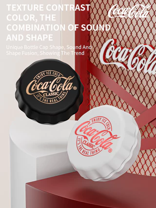 Coca-Cola หูฟัง Sprite T13 หูฟัง TWS ไร้สายบลูทูธ 5.4 ชุดหูฟังการออกแบบกึ่งอินเอียร์ ENC Noise Cancelling อายุการใช้งานแบตเตอรี่ยาวนานเสียงไฮไฟ