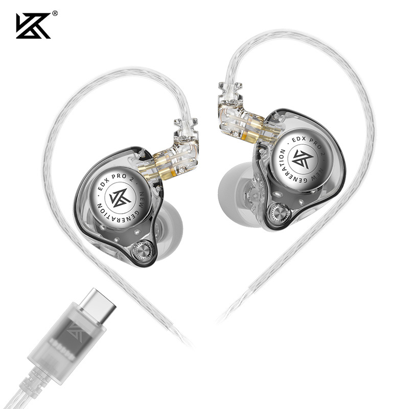 หูฟังเอียร์บัด KZ EDXPRO 2 EDX PRO 2 HIFI เบสหนัก ตัดเสียงรบกวน ไดรเวอร์ไดนามิกแบบเชิงเส้นสูง