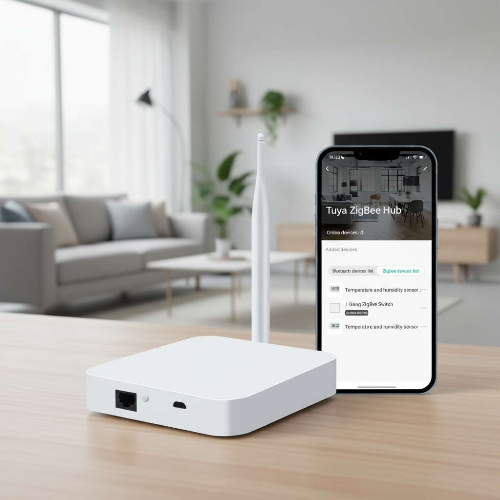 GIRIER เข้ากันได้กับฮับเกตเวย์ Tuya ZigBee พร้อมเสาอากาศ เกตเวย์อัจฉริยะแบบมีสายฮับ Mesh สําหรับบ้าน