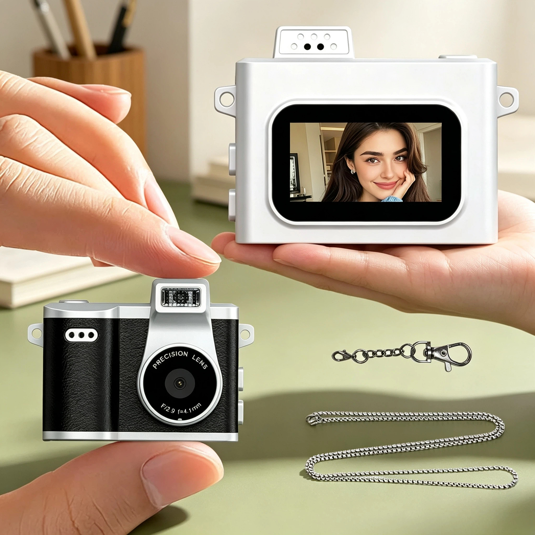กล้องดิจิทัล 12MP HD 108�P พร้อมแฟลช เหมาะสําหรับนักท่องเที่ยวและวีล็อกเกอร์ ของขวัญที่สมบูรณ์แบบสํา