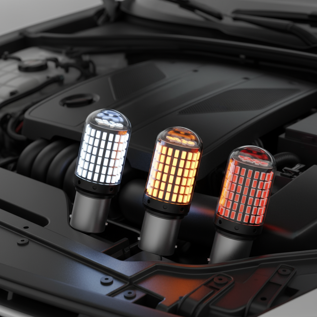 ไฟเบรกเลี้ยว LED รถยนต์ 144 ชิป T20 1157 เดี่ยว