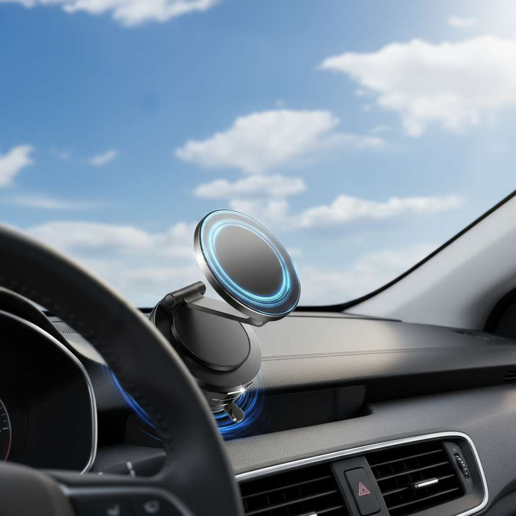 ขาตั้งโทรศัพท์ในรถยนต์แม่เหล็กดูดสุญญากาศ 360° EYD VP05