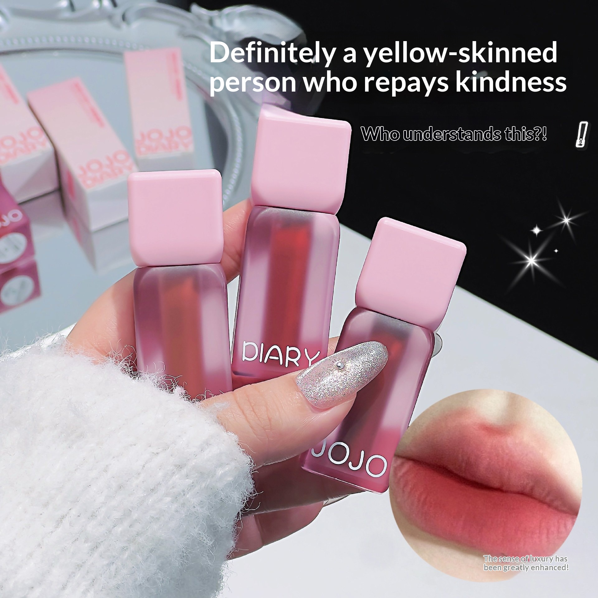 JOJO DIARY Pudding Matte Lip Mud Long Lasting Brightening Tint