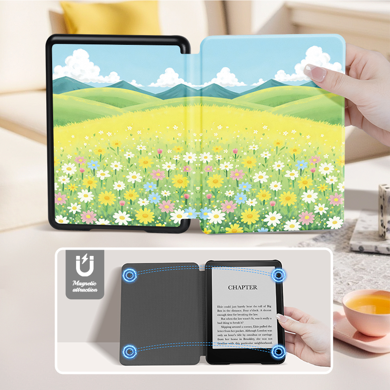 เคสแข็งพิมพ์ลายสีสําหรับ Kindle รุ่นที่ 10, Kindle Paperwhite รุ่นที่ 11/12, ดีไซน์ที่บางเฉียบ, ของขวัญสําหรับทุกโอกาส - รูปที่ 4