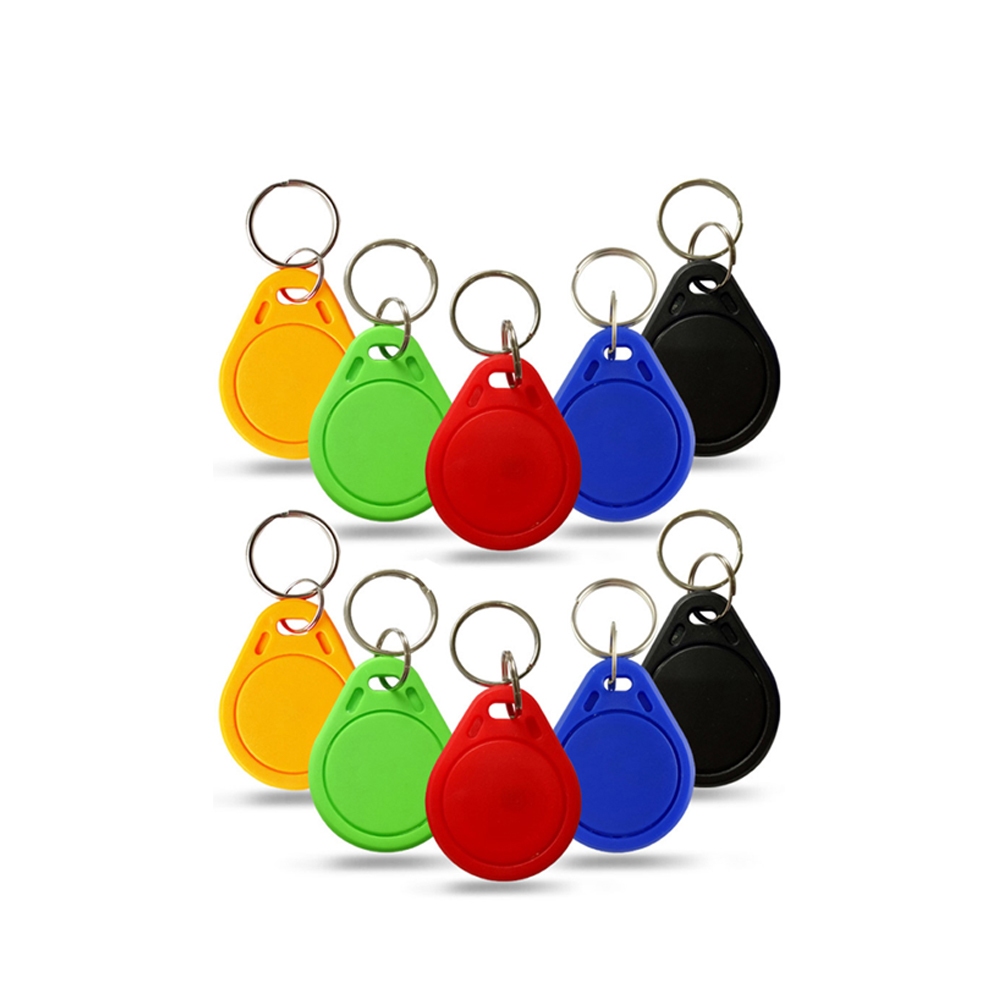 One Pack 100 ชิ้น 13.56MHz RFID อ่านเท่านั้นพวงกุญแจ, NO3 ID Keyfob การ์ดควบคุมการเข้าถึงสําหรับระบบเข้าประตู
