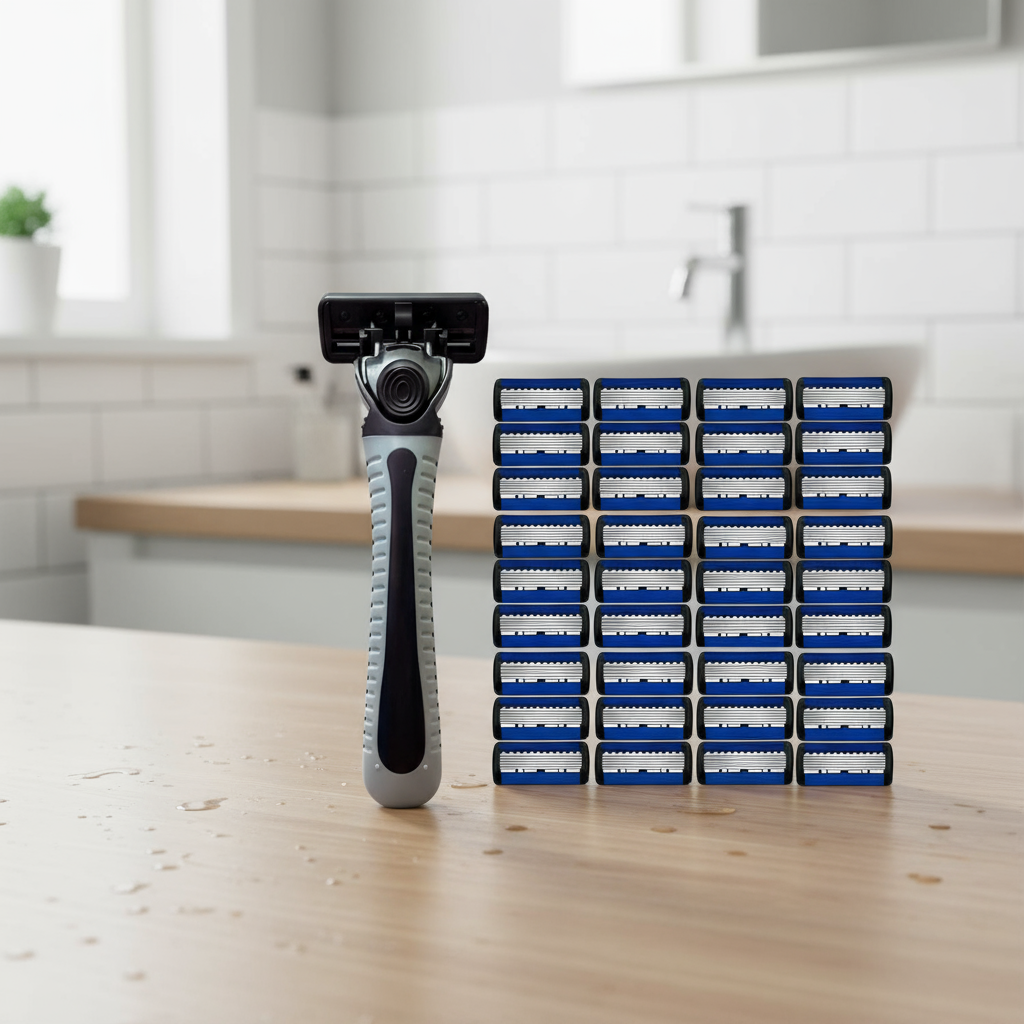 มีดโกนเพื่อความปลอดภัย Razor Classic 6 Blade สําหรับโกนหนวดเคราผู้ชายและกําจัดขนผู้หญิง