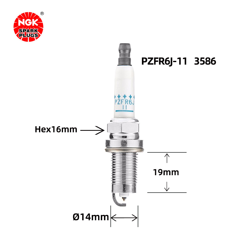 Ngk Laser Platinum Spark Plug Pzfr6j-11 3586 Long Life Fuel Saving Multi-กระบอกสําหรับรถจักรยานยนต์