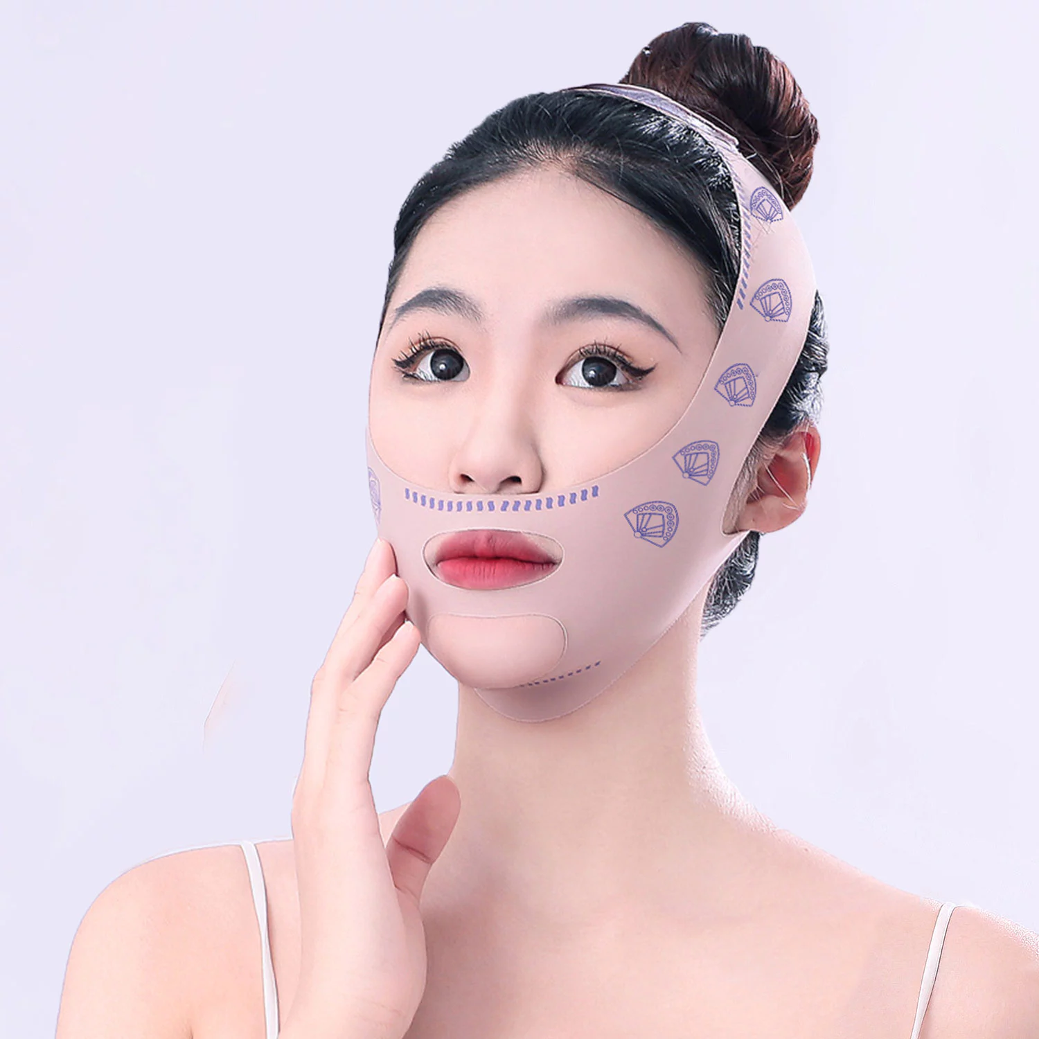 V Face Lifting Mask Bandage – สายรัดกระชับสัดส่วนสําหรับ Double Chin Reduction & Firming