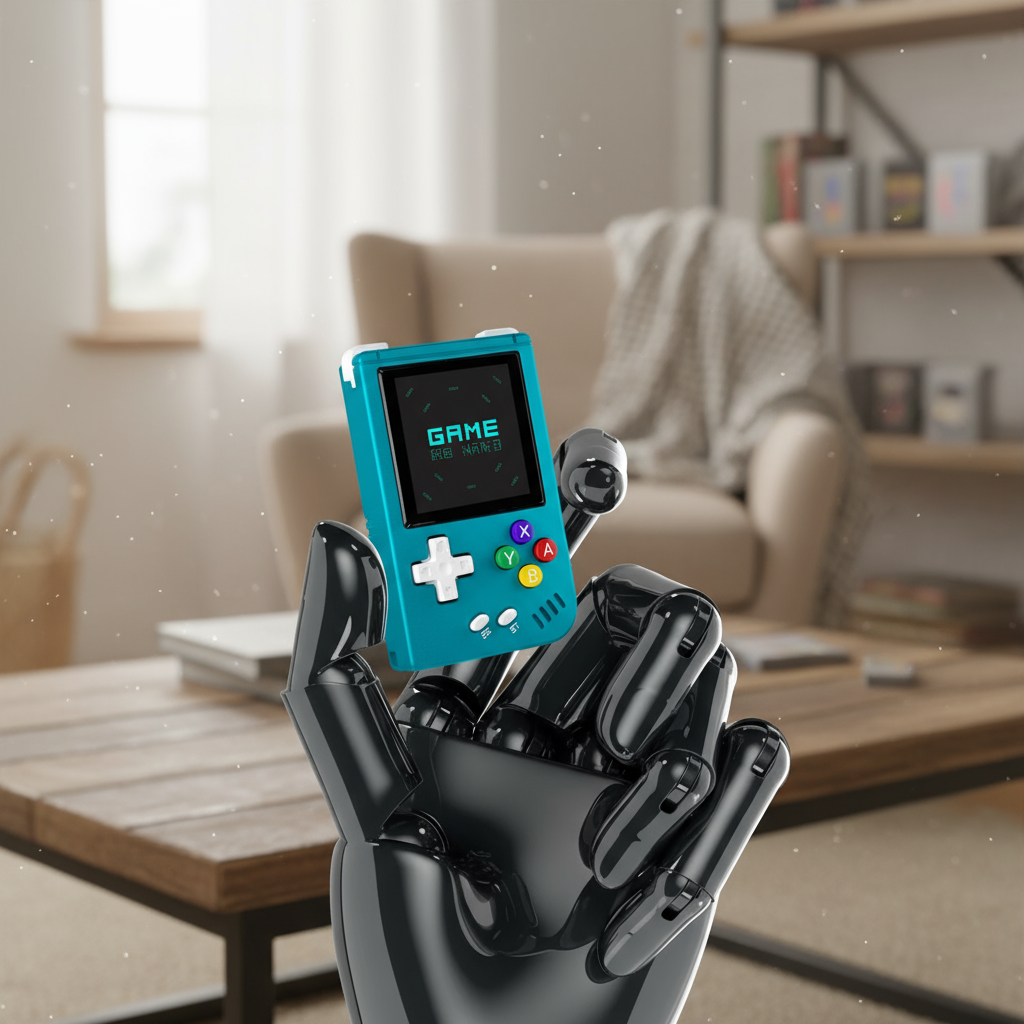 ANBERNIC RG Nano Mini Retro เครื่องเล่นเกมพกพา พร้อมหน้าจอ IPS ขนาด 1.54 นิ้ว และการ์ด TF 64G วัสดุอ