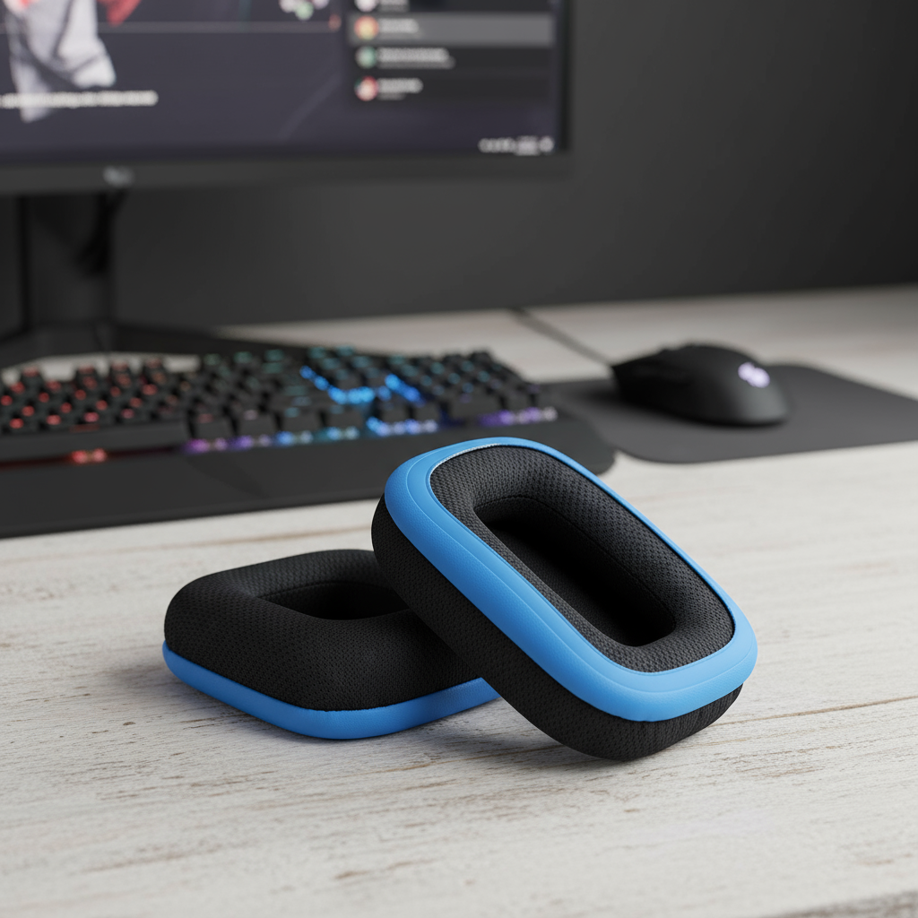 แผ่นรองหูฟังสําหรับเปลี่ยนสําหรับหูฟัง Logitech G35 G930 G430 F450 G331 G231 G431