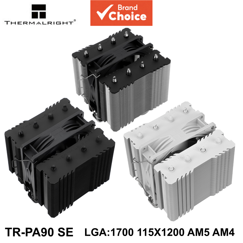 Thermalright TR-PA90 SE ระบายความร้อนซีพียูด้วยลม 4 ท่อความร้อน แบบหอคอยคู่ พัดลมเดียว รองรับ LGA170