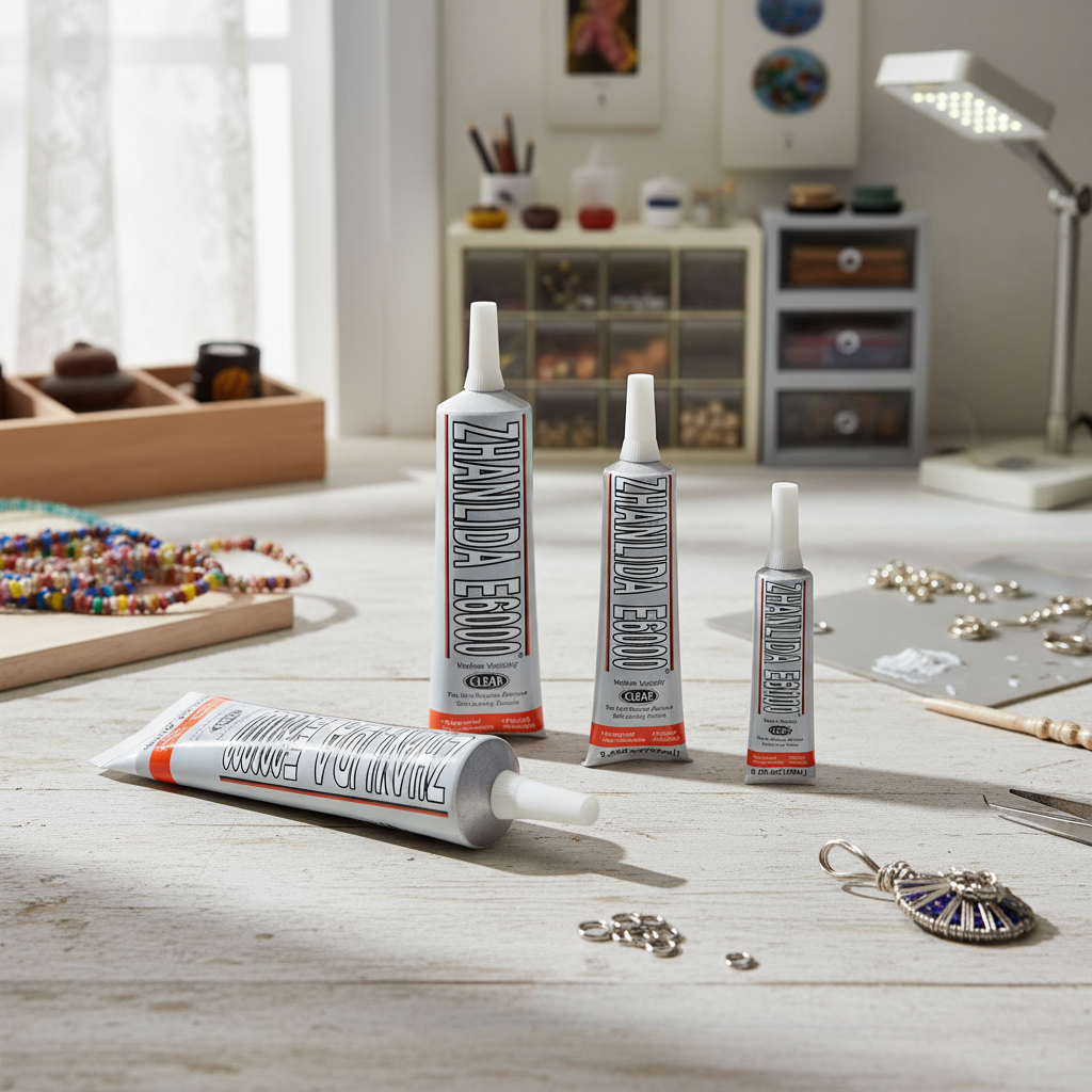 Zhanlida E6000 Super Glue 25/50/110ML – กาวใสเหนียวแน่นสําหรับเครื่องประดับ, หินติด, และ DIY