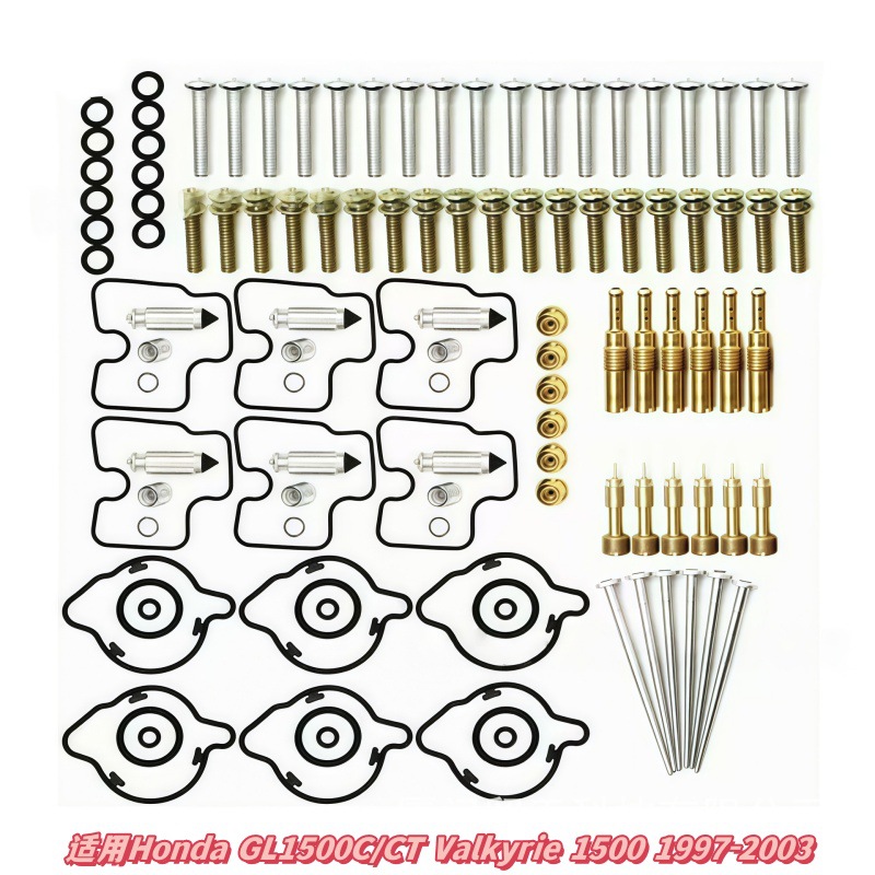 Honda Gl1500c/ct Valkyrie 1500 1997-2003 คาร์บูเรเตอร์ซ่อม Rebuild Kit ปะเก็นชุด