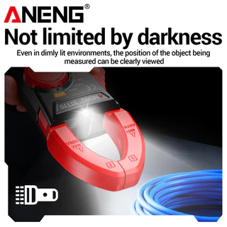 ANENG หนึ่งชุด ST170 แคลมป์มิเตอร์ดิจิตอล, 1999 นับแรงดันไฟฟ้า AC/DC NCV ความแม่นยําสูงแบบไม่สัมผัส 500A เครื่องมือต้านทานตัวเก็บประจุไดโอด