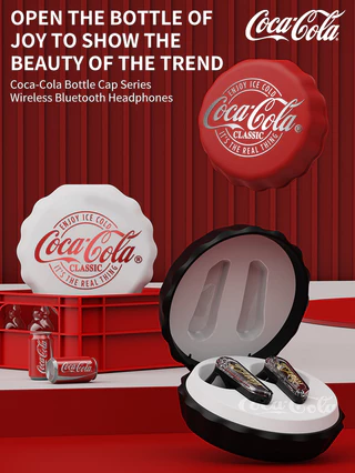 Coca-Cola หูฟัง Sprite T13 หูฟัง TWS ไร้สายบลูทูธ 5.4 ชุดหูฟังการออกแบบกึ่งอินเอียร์ ENC Noise Cancelling อายุการใช้งานแบตเตอรี่ยาวนานเสียงไฮไฟ