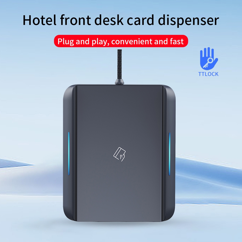 One Piece AIRONGDI TTโรงแรมการ์ด Encoder, ระบบล็อคโรงแรม USB 13.56MHz IC M1 เครื่องอ่านการ์ด Writer พร้อม TTLOCK APP รองรับ