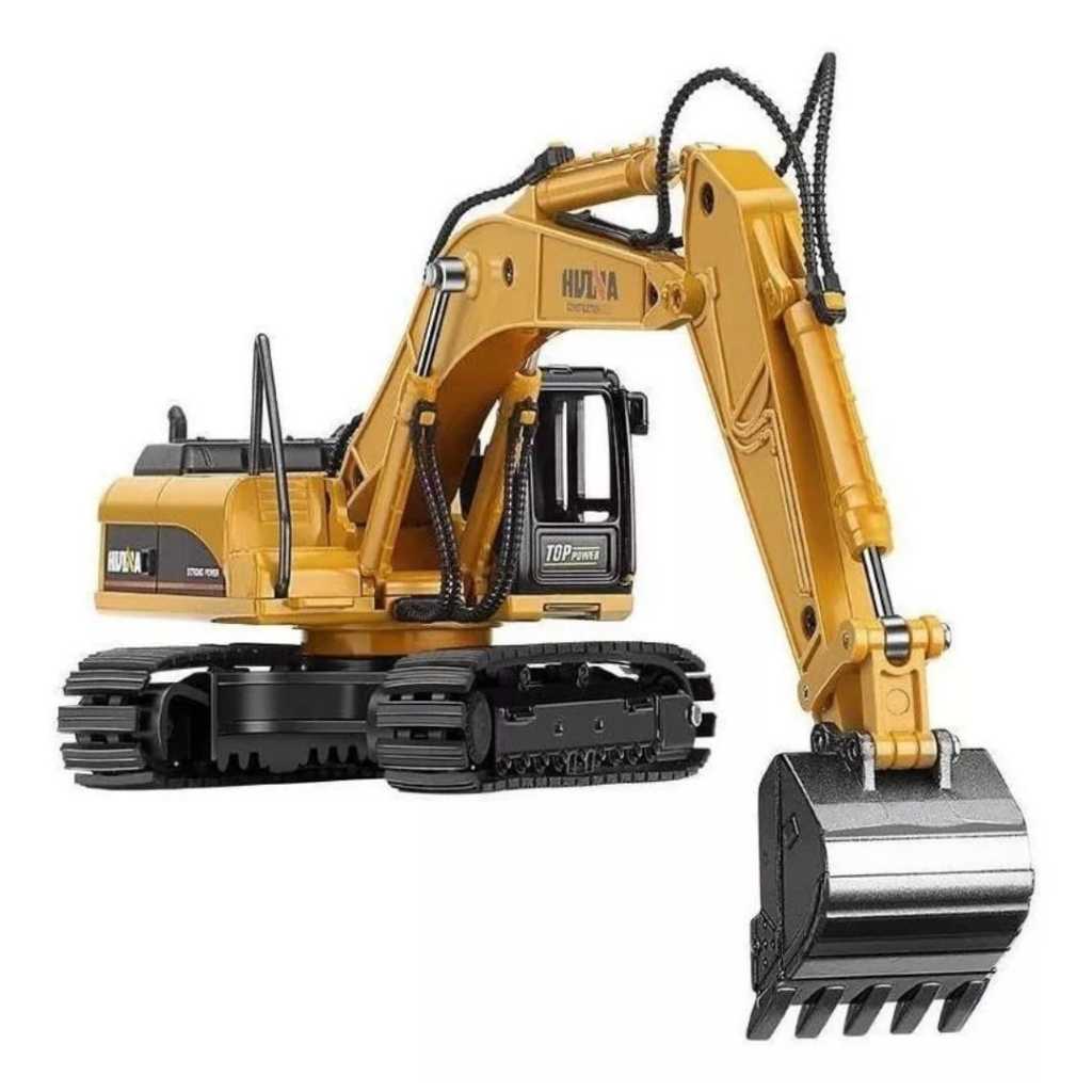 HUINA 1535 ของเล่นรถขุดเครื่องมือก่อสร้างบังคับวิทยุ 1:14 สเกล 9CH เหมาะสําหรับเด็กผู้ชาย เล่นได้ทั้