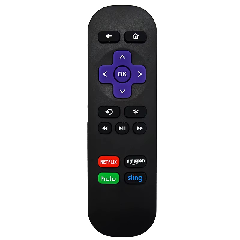 รีโมทคอนโทรล RC680 สําหรับ Roku Box เข้ากันได้กับ Roku 1/2/3/4/Express (ไม่มีไฟ/ระดับเสียง)