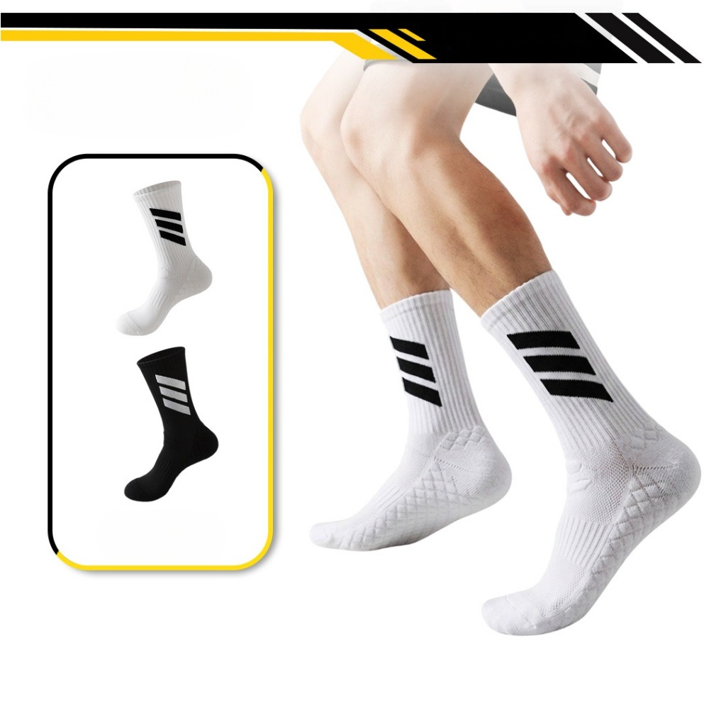 PSSPORT MOTION PRO ถุงเท้ากีฬาพื้นหนา ระบายอากาศดี สำหรับวิ่ง บาสเกตบอล และวอลเลย์บอล
