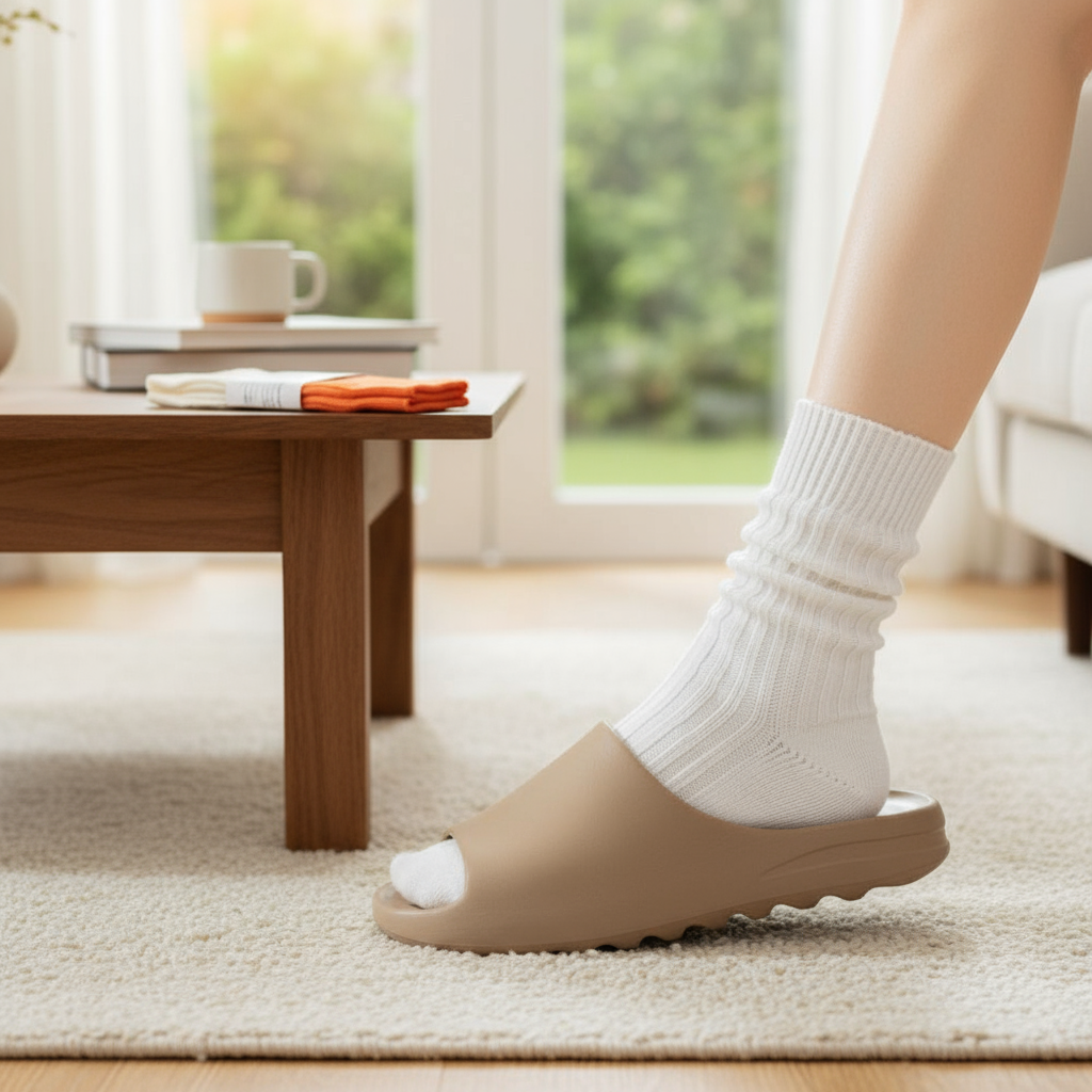 ถุงเท้าผ้าฝ้าย Tawii Unisex - ระบายอากาศได้ดี สีพื้น เหมาะสําหรับทุกฤดู