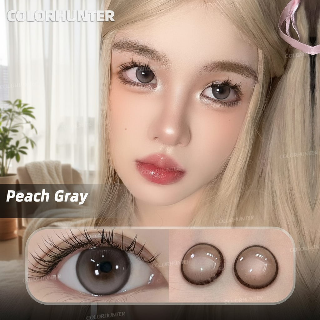 COLORHUNTER 2 ชิ้น คอนแทคเลนส์สีดํา G2 ใช้รายปี ขนาดเส้นผ่านศูนย์กลาง 14.2 มม. ค่าสายตา 0-5.00