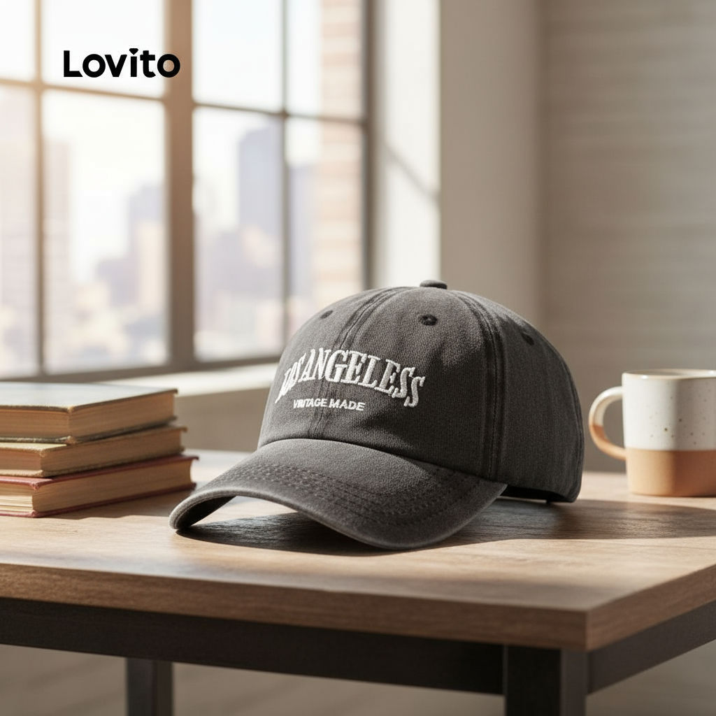 FB99-1-Retro Washed American Baseball Cap Letter Couple All-Match-HTFB99FX042