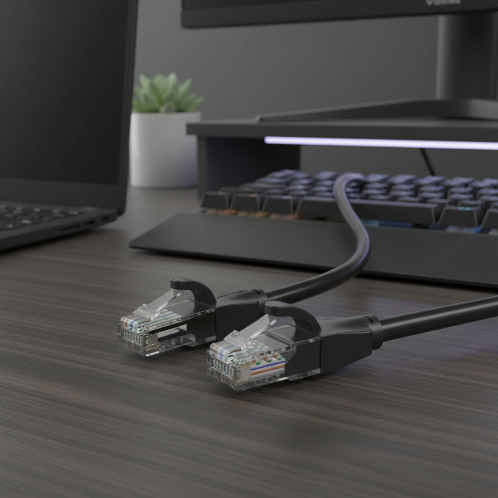 สายแลน Vention CAT6 ยาว 0.5/2/3 เมตร RJ45 ความเร็ว 1000Mbps สําหรับ PC Laptop TV Box