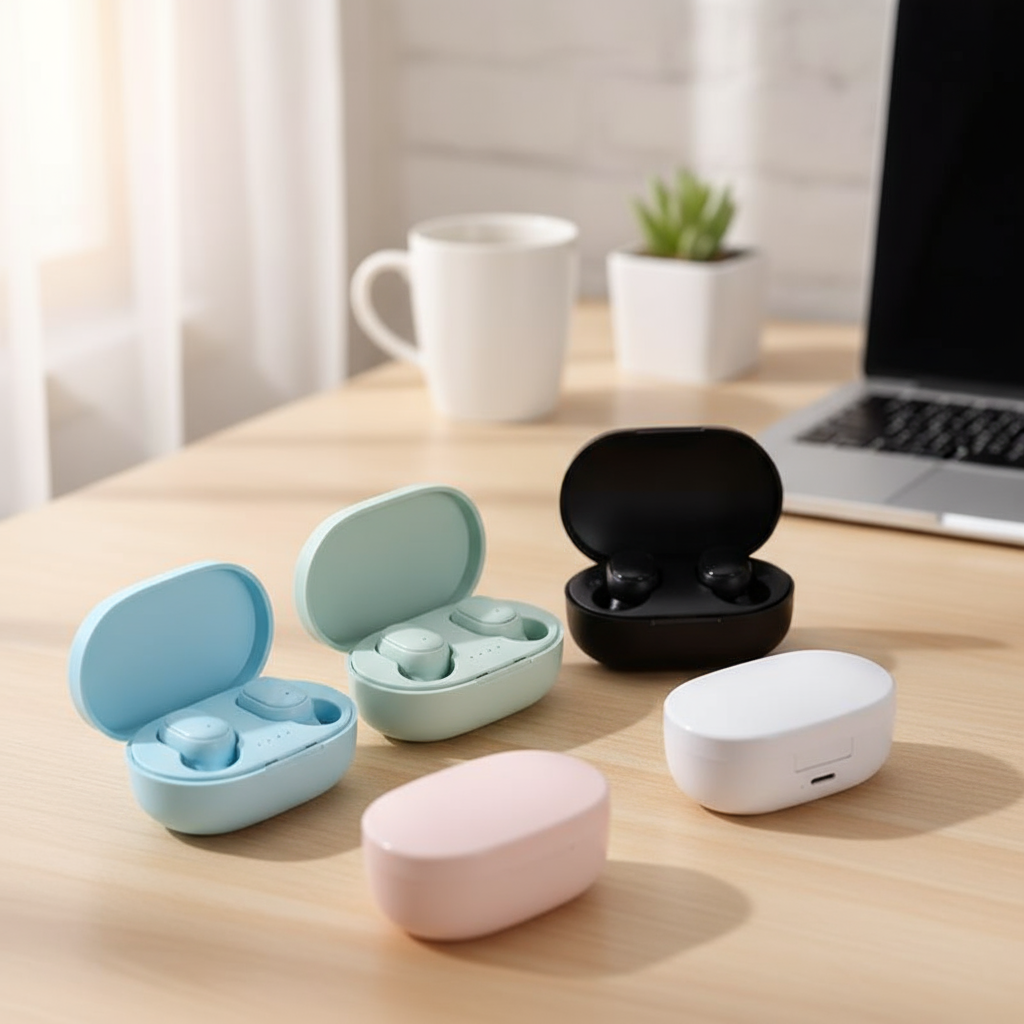 หูฟังบลูทูธ A6S TWS หูฟังไร้สาย หูฟังสเตอริโอ หูฟังอินเอียร์ สําหรับสมาร์ทโฟนสมาร์ททุกเครื่อง