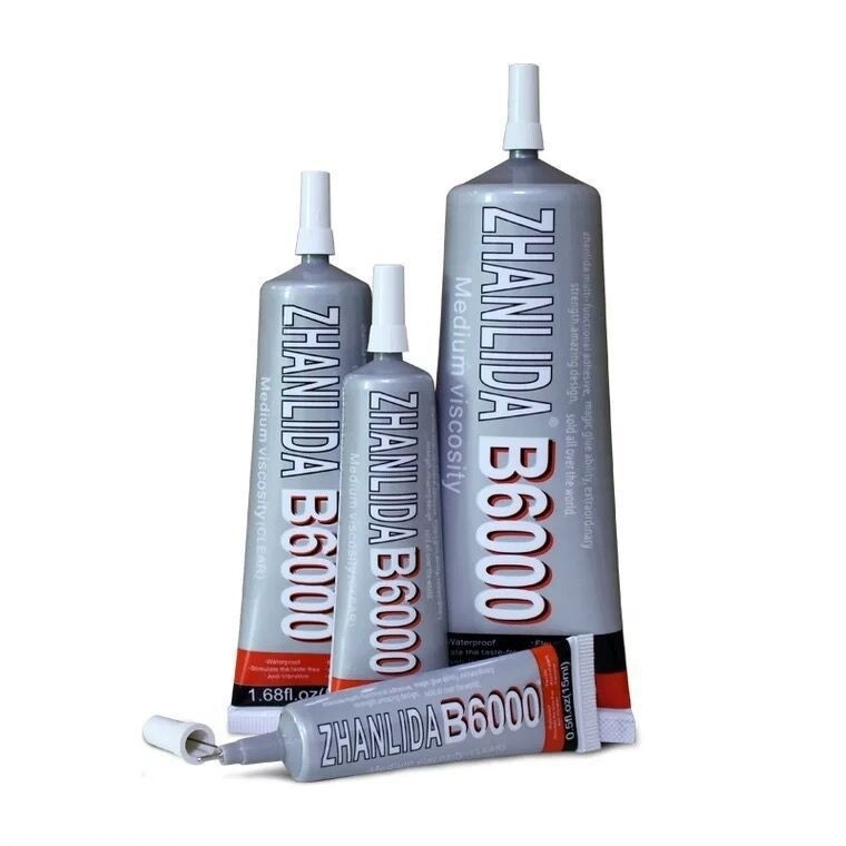 Zhanlida E6000 กาว 15ml x 2 โทรศัพท์ LCD ซ่อมผ้า Heavy Duty Craft กาว T7000 B7000