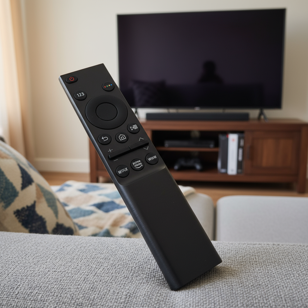 รีโมทคอนโทรลอินฟราเรดของแท้ BN59-01358D สําหรับทีวี Samsung Smart TV รุ่นปี 2024 ซีรีส์ UA50AU7000, 