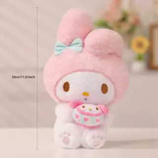 MINISO มาย เมโลดี้ แซนวิชคุกกี้ ซีรีส์ - ตุ๊กตาผ้านั่งน่ารัก เหมาะเป็นของขวัญสําหรับเด็กผู้หญิง ขนาด 30 ซม.