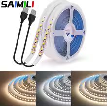 Saimili 5v USB LED Strip Light Smd2835 ยืดหยุ่น Warm White LED เทปสําหรับทีวีแบ็คไลท์ห้องนอนบ้าน