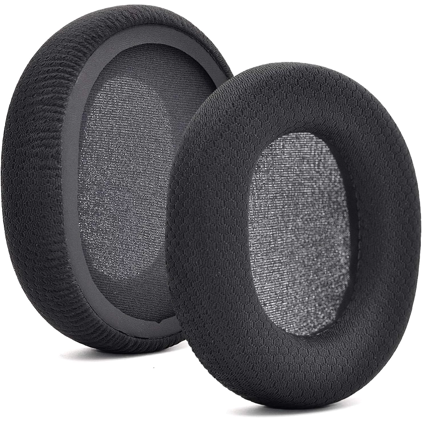 แผ่นรองหูฟังผ้าสีดําสําหรับ SteelSeries Arctis 3 5 7 9 1 Pro แผ่นรองหูฟังสําหรับเปลี่ยนสําหรับหูฟังเกมมิ่ง