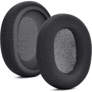 แผ่นรองหูฟังผ้าสีดําสําหรับ SteelSeries Arctis 3 5 7 9 1 Pro แผ่นรองหูฟังสําหรับเปลี่ยนสําหรับหูฟังเกมมิ่ง