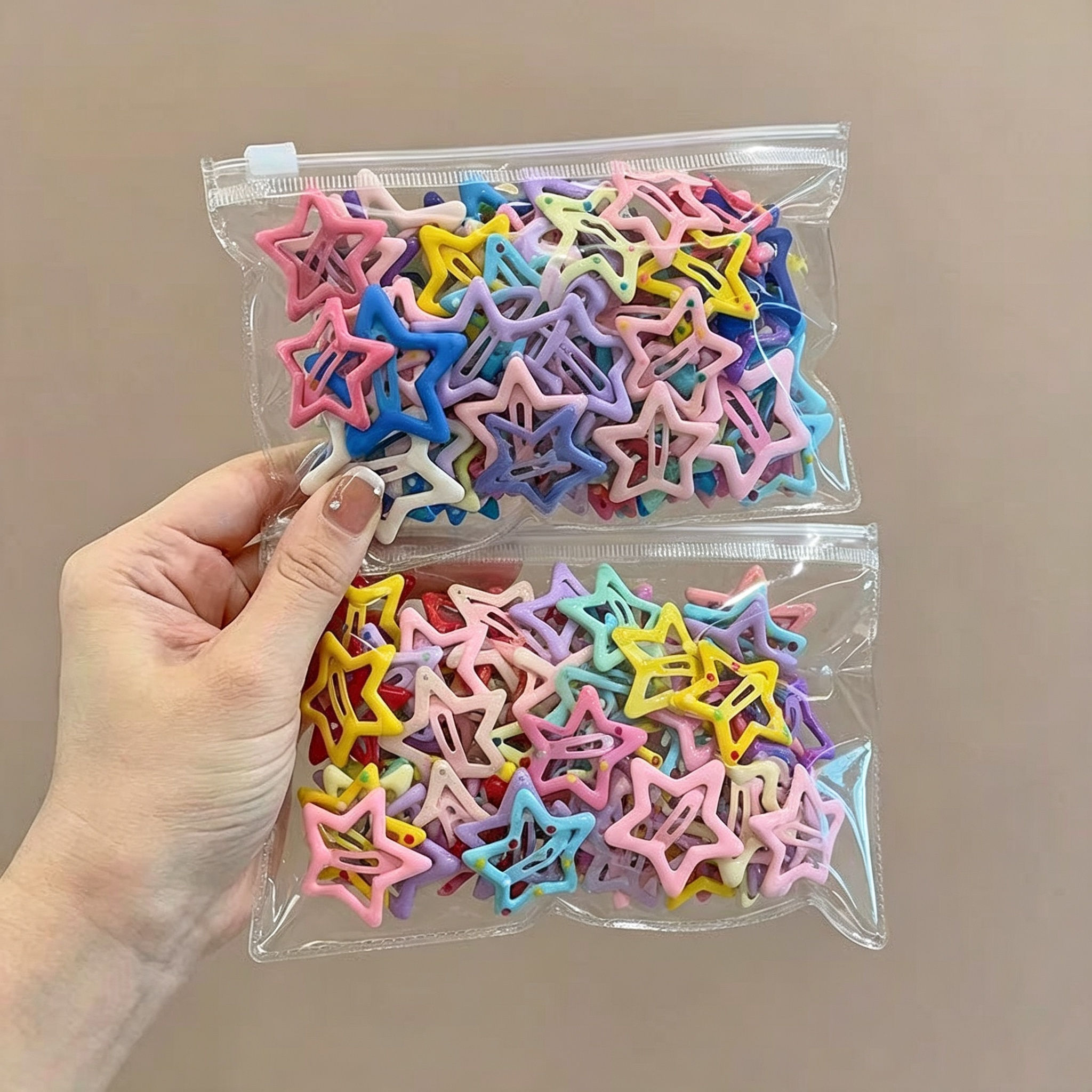 กิ๊บติดผมรูปดาว 50 ชิ้น 100 ชิ้น Sweet Dopamine แฟชั่นผู้หญิง