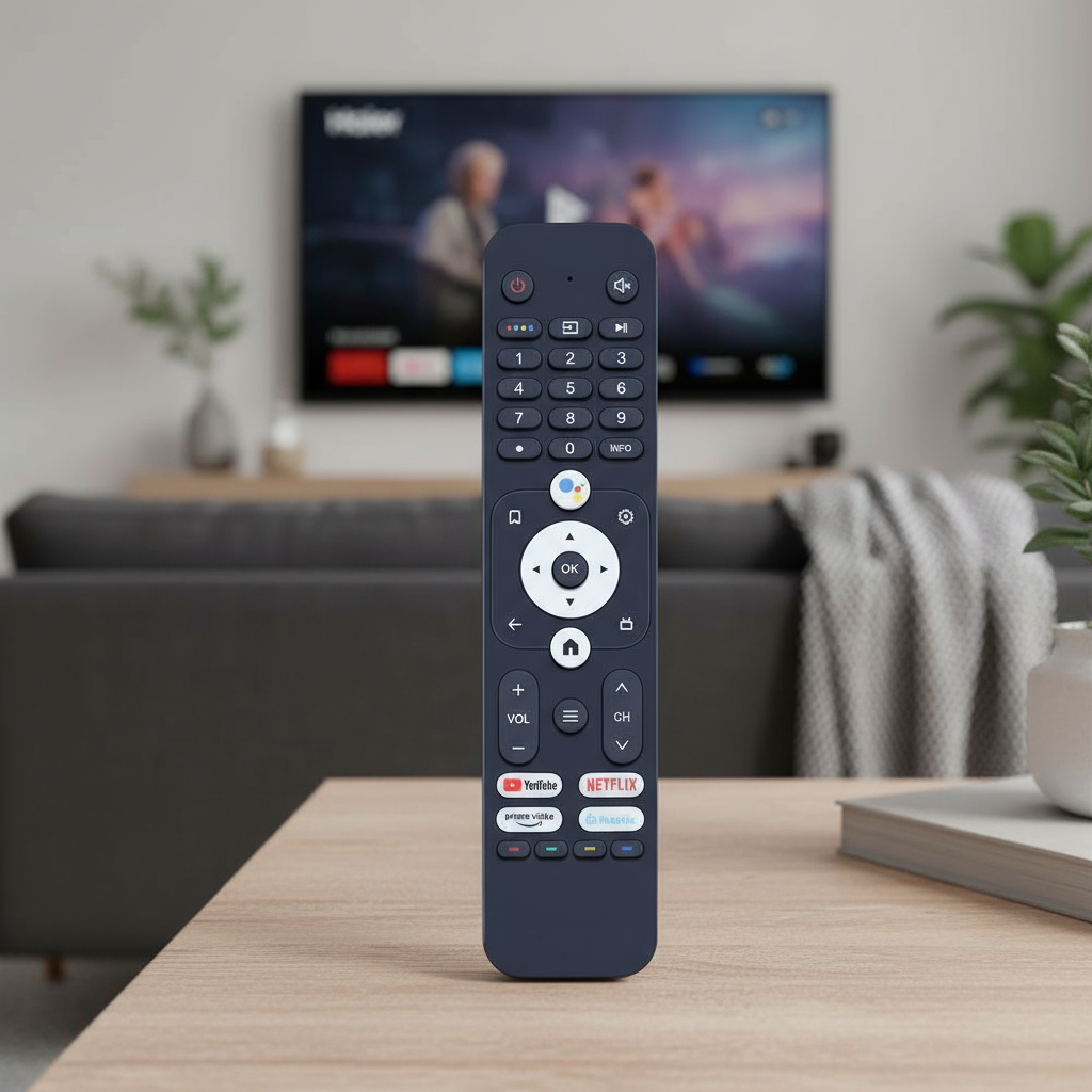 รีโมทคอนโทรลที่เข้ากันได้สําหรับรุ่น Haier สมาร์ททีวี H32K66UG H43K66UG H50K66UG LE40K6600G H50S6UG