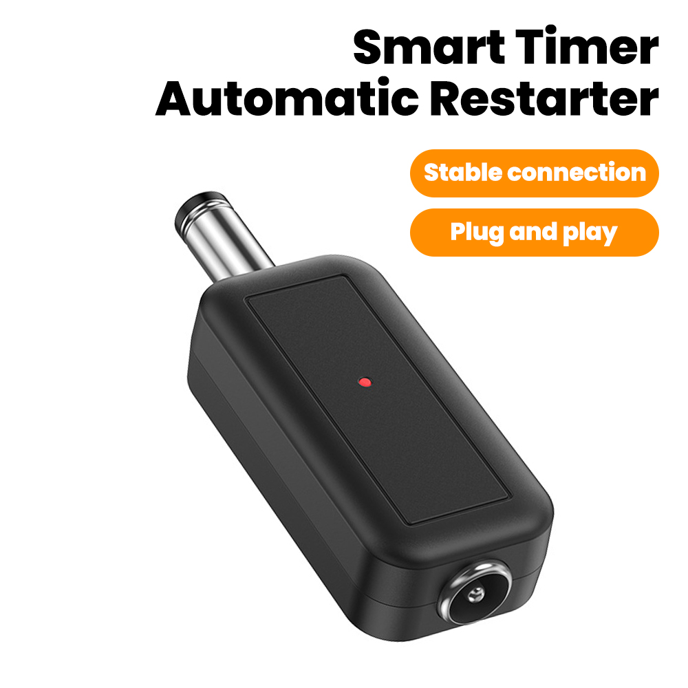 เราเตอร์รีบูตอัตโนมัติ DC WiFi รีบูต 24 ชั่วโมง รีเซ็ตพลังงานอัตโนมัติ เครื่องมือ 5.5x2.1 มม. สายควบคุมรีสตาร์ท 5V-24V
