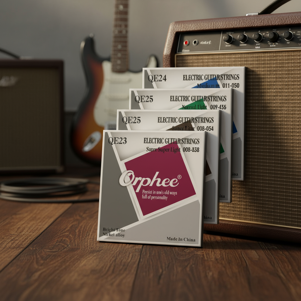 สายกีตาร์ไฟฟ้า Orphee Nickel Alloy ชุบด้วยไฟฟ้า QE23/QE25/QE27/QE29 - สายเปลี่ยนสําหรับกีตาร์ไฟฟ้า