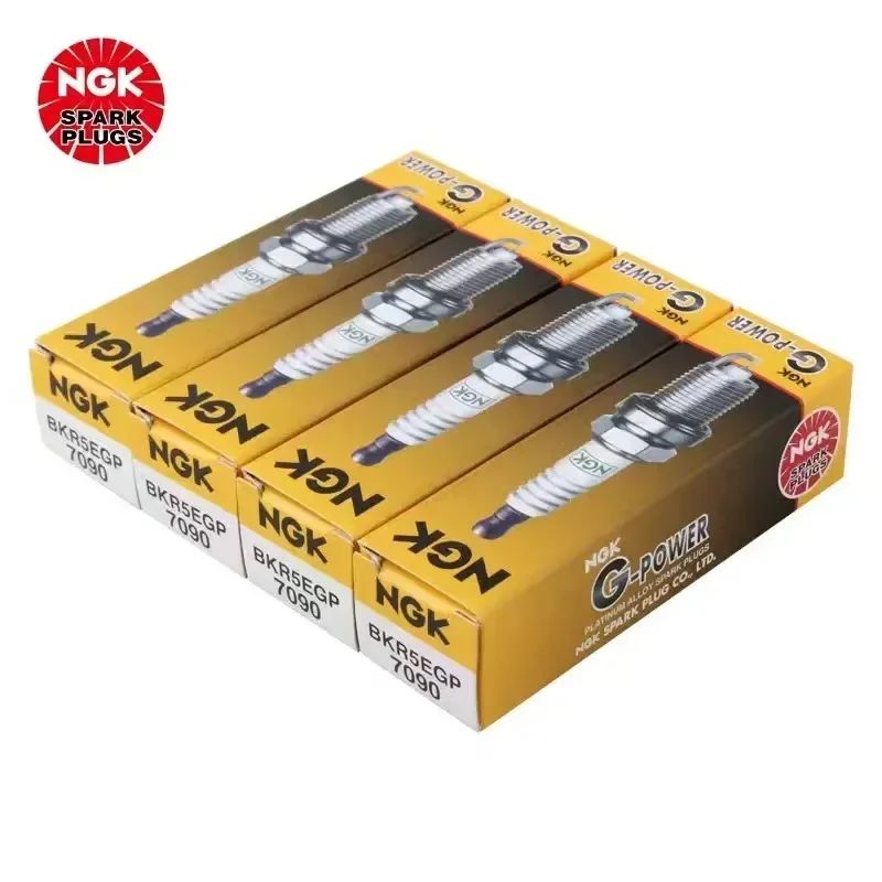 หัวเทียน NGK G‐Power 7090 BKR5EGP อิเล็กโทรดแพลทินัมสําหรับเครื่องยนต์เบนซิน BYD Changan