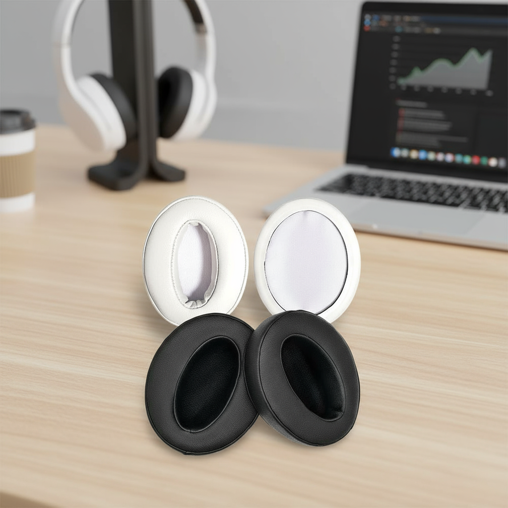 แผ่นรองหูฟังสําหรับเปลี่ยนสําหรับหูฟังไร้สาย Sennheiser HD4.50BT HD4.50BTNC HD4.40BT HD4.30G HD4.20S