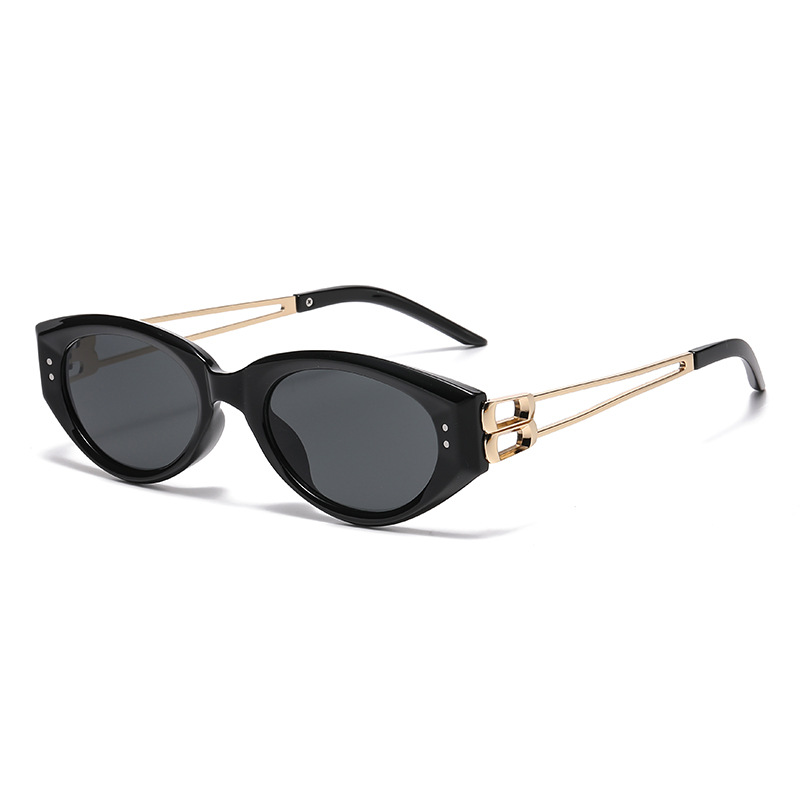 แว่นกันแดดผู้หญิง แว่นกันแดดตาแมวสไตล์วินเทจ กรอบแคบ แฟชั่น แว่นตานิรภัย UV400 - รูปที่ 6