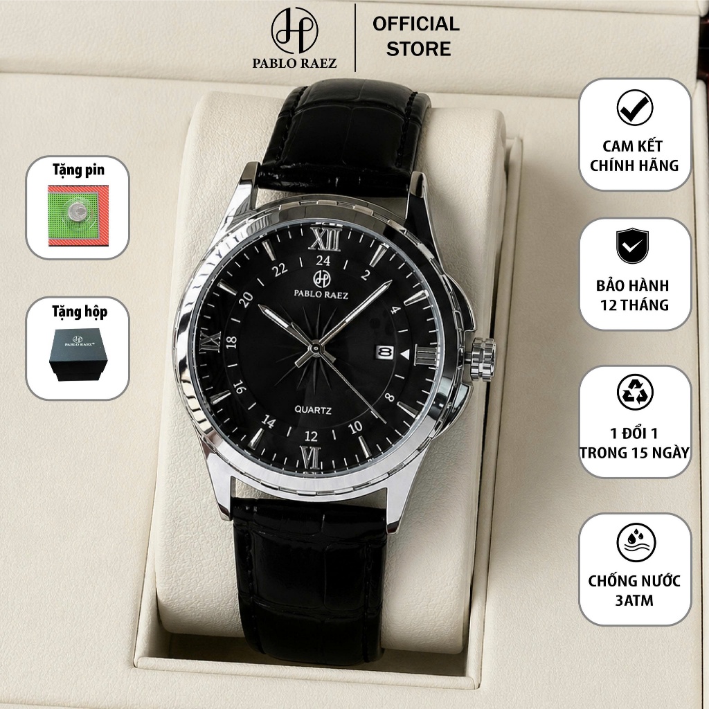 Pablo Raez U850 Mens Date Luminous Hands Watch