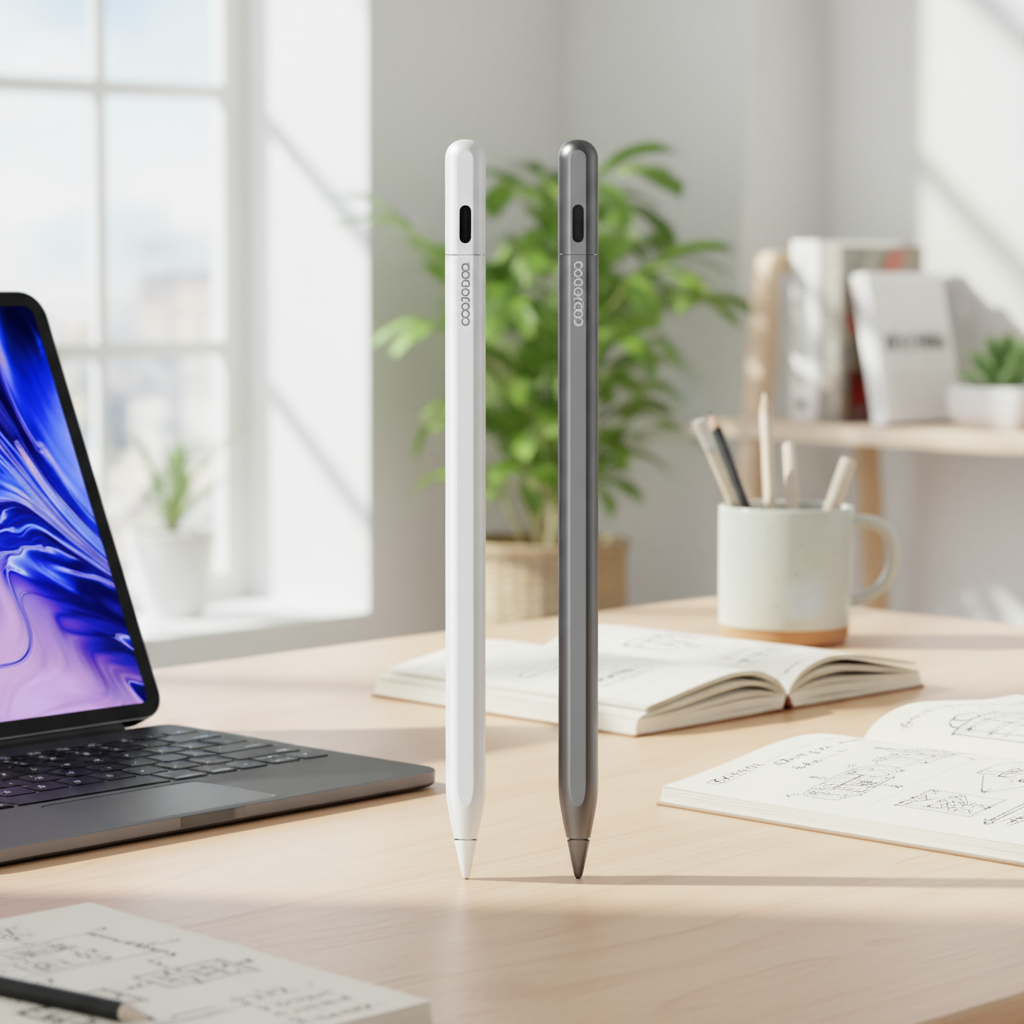 Goojodoq GD14 ปากกา Stylus Pen 2025 สําหรับ iPad - Find My & ปุ่มปรับแต่งได้ สําหรับ Mini 5/6, Air 4