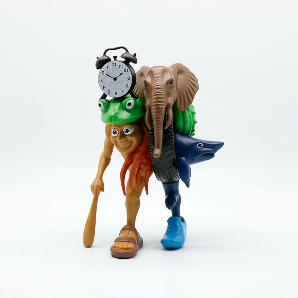 ของเล่น Brainrot Toys รุ่น Tung Tung Tung Sahur Tralalero Tralala Bombardino ฟิกเกอร์ตกแต่งโมเดล