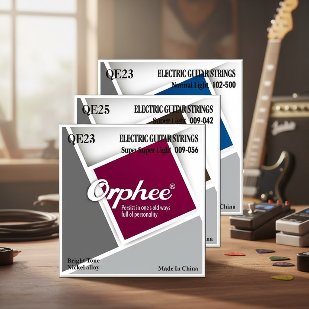สายกีตาร์ไฟฟ้า Orphee ชุบนิกเกิล อัลลอยด์ - QE23/QE25/QE27/QE29 สําหรับเปลี่ยน
