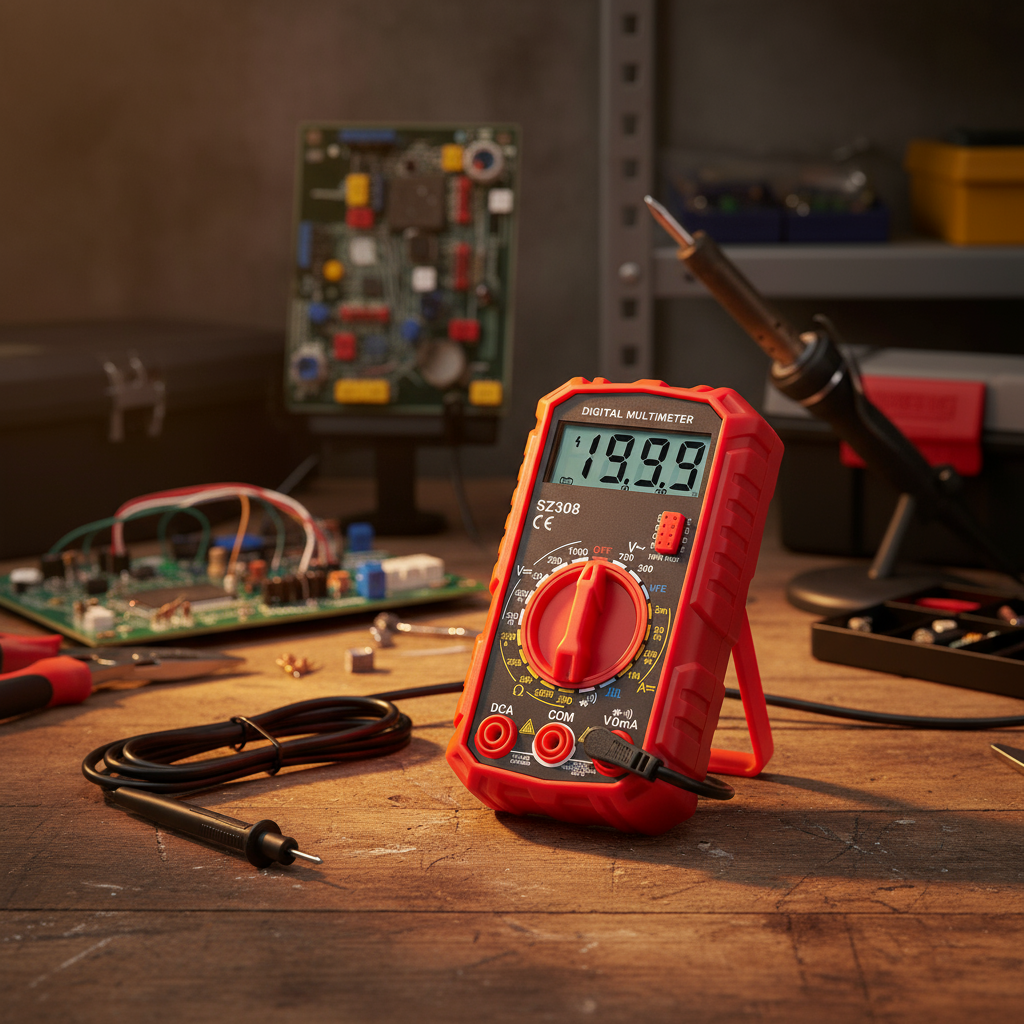 ANENG SZ308 มัลติมิเตอร์ดิจิทัลความแม่นยําสูง 1999 นับ สําหรับทดสอบแรงดันไฟฟ้า กระแสไฟ และความต้านทา