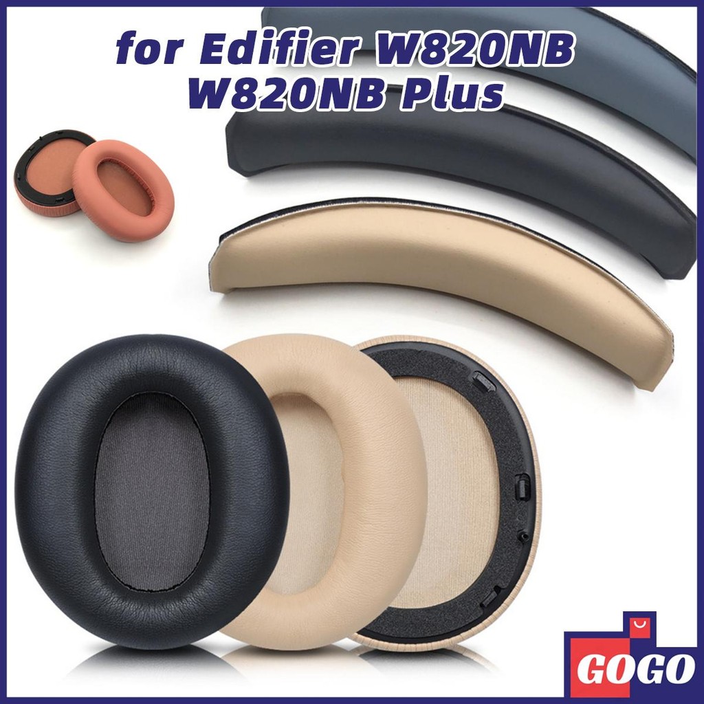 แผ่นรองหูฟังสํารองผ้าไอซ์ซิลค์เย็นทดแทนสําหรับ Edifier W820NB