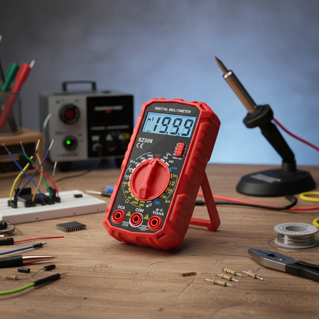 ANENG SZ308 ดิจิตอลมัลติมิเตอร์ 1999 หลัก ความแม่นยําสูง เครื่องทดสอบ AC DC สําหรับแรงดันไฟฟ้า กระแส