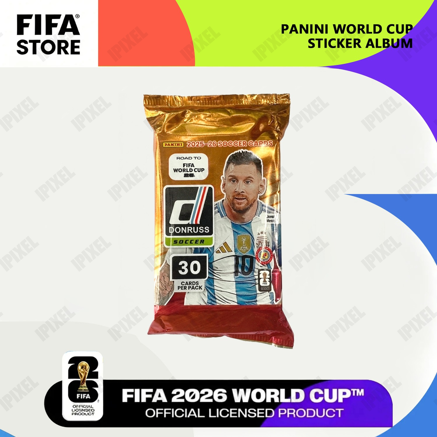 1 แพ็ค 2026 Panini Donruss Road To FIFA World Cup Soccer Trading Card ของขวัญ Hobby Fat Pack Collection 30 การ์ดต่อแพ็คตาบอด